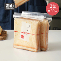【SHIMOYAMA 霜山】立體袋型冷凍保存解凍用切片吐司保鮮袋-30入(食物密封袋/保鮮夾鏈袋/食品級密封袋)