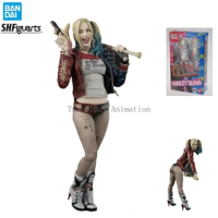 In Stock Bandai Original S.H.Figuarts Series American DC X Suicide Squad Harley Quinn Model Action Figure Toy Collection Gift
