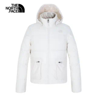 【The North Face】北面女款白色防潑水防風羽絨外套｜5AYKN3N