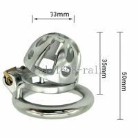 Brand New Stainless Steel Male Chastity Device Belt Chastity Short Cage Lock Cock Cage Penis Cage Sex Toys for Men Chastity