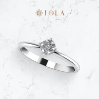 IOLA DIAMOND RING LOTUS Emas 18k