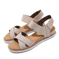 【SKECHERS】涼拖鞋 Desert Kiss 休閒鞋 女鞋 BOBS公益捐贈 避震 緩衝 輕量 米 棕(33386NAT)