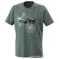 ＜1122＞ KTM ชุดขี่จักรยานเสือหมอบฤดูร้อนแขนสั้นชุดขี่จักรยานเสือภูเขาสั้น T เสื้อยืดแข่งมอเตอร์ไซค์ออ