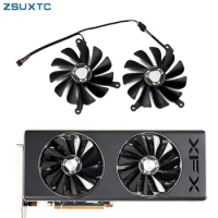FDC10U12S9-C CF1010U12S RX 5700XT、RX-57XT86OD GPU Fan，For XFX Radeon RX5700 5700 XT THICC II Ultra Video card cooling fans