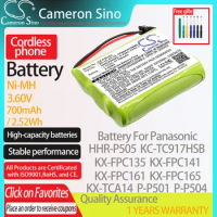 CameronSino Battery for Panasonic HHR-P505 KC-TC917HSB KX-FPC135 KX-FPC141 fits Uniden BBTY0300001 Cordless phone Battery 700mAh