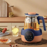 Multipurpose Thermostatic Kettle with Filter 220V 1.3L Home Glass Automatic Electric Kettle with Thermostat Office Health Pot