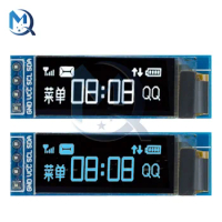 4PIN 0.91inch IIC I2C OLED Module Blue White Color 128X32 Resolution OLED LCD LED Display Module Driver for Ardunio