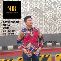 Batik Corak Naga Batik Pria Lengan Panjang