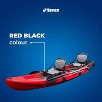 J Seven Elisha kayak fishing tandem paddle Red Black