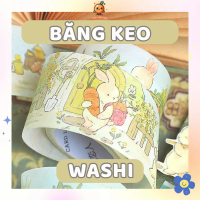Băng Keo Washi Sticker Dán Decor Planner, Scrapbook, DIY Vở Ghi Chú, Ghi Deadline Học washi  tapes