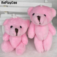 50PCS/LOTMini Teddy Bear Stuffed Plush Toys Small Bear Stuffed Toys Pink 8cm Teddy Bears Plush Pendant Kids Toys Gifts GMR072
