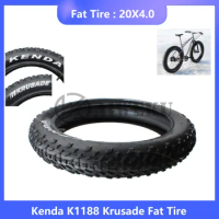 Krusade Fat Tire 20x4.0 Bicycle Tire 20"x4.00 Wire Clincher SRC Black Fat K1188 Bike Tyre