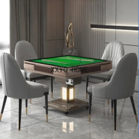 Mahjong Machine Automatic Electric Heating Foldable Four-Mouth Machine Household Dining Table Bass Mahjong Table