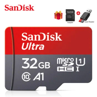Sandisk Micro TF SD Card 32GB 100MB/S 64GB 128GB Memory Card Flash Class 10 32G 512GB 256GB MiniSD TFCard 32 With Reader