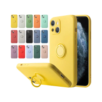 【SuperPG】IPhone 15 6.1吋 第二代防摔加厚磁吸指環支架保護套