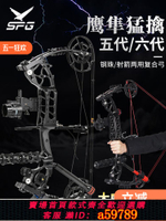 【台灣公司 可打統編】鷹隼猛擒六代兩用弓復合弓戶外射箭射魚射手彈弓鋼珠五代復和弓箭