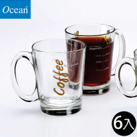 【Ocean】GET ACTIVE 咖啡杯 315ml 6入組(玻璃杯 飲料杯 咖啡杯)