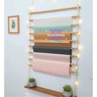 Rak Kertas Wrapping Gantungan Tempat Kertas Kado rak kayu gantungan Kertas Buket Rak Gantungan Tempa