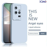 Solid Lens Protection Phone Case for VIVO iQOO 11 Pro 11S 11Pro 5G Angel Eyes Soft Liquid Silicone Dual Layer Luxury Back Covers