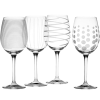 《Mikasa》紋飾白酒杯4入(450ml) | 調酒杯 雞尾酒杯 紅酒杯