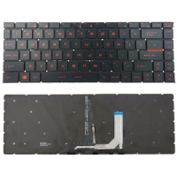 New For MSI GF63 8RC 8RD Series Laptop Keyboard US Black With Red Backlight