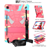 Case For Samsung Galaxy Tab S6 Lite 10.4 inch Stand Cover Tab S6 Lite 2020 2022 SM-P613 P615 P610 P619 Pencil Holder Cases Funda