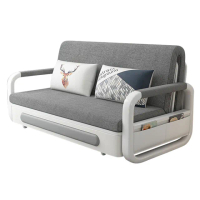 【WELAI】多功能可伸縮可摺疊兩用沙發床-158cm乳膠