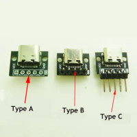 USB 3.1 Type C Female Double-sided Positive and Negative Plug-in Test Board With PCB Board Type-c Connector Data Charging Port