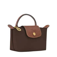LONGCHAMP Le Pliage Original Pouch with Handle Ebony