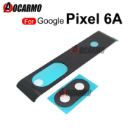 For Google Pixel 6A Rear Back Camera Lens Glass + Lens Plastic Panel Cover Repair Replacement Parts