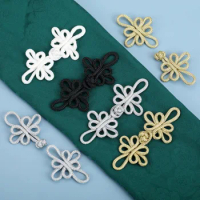 1PC Chinese Style Frog Buckle Good Luck Chinese Knot Button Frog Closure Knot Fastener Sewing Cheongsam Button DIY Decor Buttons