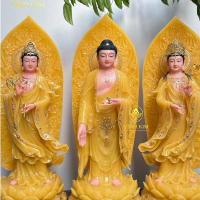 Tượng Phật tây phương tam thánh 70cm _ 26inch
