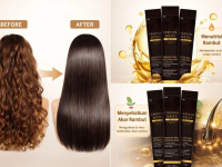BPOM Hairmask Sachet Masker Rambut Treatment Pelurus Rambut Tanpa Catok - membantu meluruskan rambut