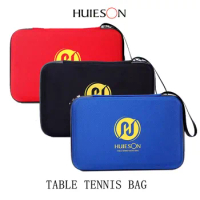 Table Tennis Rackets Bag Large Capacity Square Training Ping pong Cases Double Zipper Pocket Package
