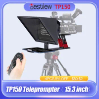 Bestview TP150 Teleprompter for DSLR Camera Photo Studio iPad Smartphone Interview Video VLOG Universal Teleprompter Prompter