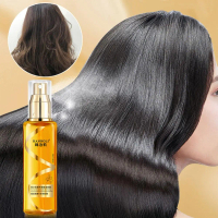 Minyak penjagaan rambut dan semburan rambut tanpa perlu dibilas, melembapkan dengan aroma yang lembu