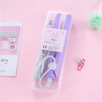 Hair Curling Wand & Straightener for Women Students, Mini 2-in-1 Flat Iron for Fringe and Hair Styli