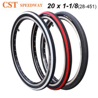 CST Bicycle Tire 20*1-1/8 Folding Bike Tires 80-100PSI 60 TPI tires High Quality Rubber Small Wheel BMX Cycling Parts