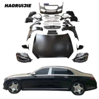Car Accessories W221 Upgrade To W223 Body Kits for Mercedes Benz S Class W222 Facelift To 2021 Maybach Model Look