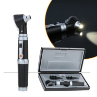Fiber Optic LED Otoscope 3X True View Full Spectrum Home Physician Ear Care Diagnostic Set with 8 Tips for Adult Child
