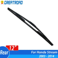 Wiper 12" Rear Wiper Blade For Honda Stream 2003 - 2014 Windshield Windscreen Rear Window 2013 2012 2011 2010 2009 2008