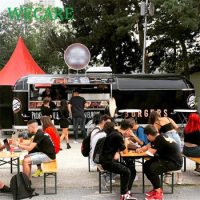 Wecare 700*210*210cm Mobile Bar Trailers Mobile Kitchen Food Truck with Full Kitchen Food Trailer