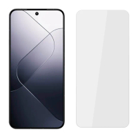 【YADI】Xiaomi 小米 14 6.36吋 2024 水之鏡 AGC高清透手機玻璃保護貼(靜電吸附 高清透光)