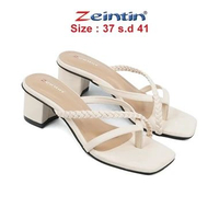 Sandal High Heels Wanita Kerja Sandal Wanita Sintetis SB SB 8206 Crm 39