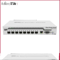 Original Router Mikrotik CRS309-1G-8S+IN Desktop switch with one Gigabit Ethernet port and eight SFP+ 10Gbps ports