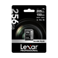 Lexar Silver Plus 128GB MicroSDXC UHS-I A2 記憶卡，防水防震，4K 影片支援