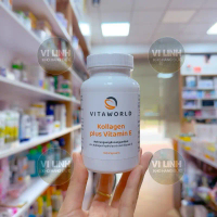 (Bill ảnh sau) VIÊN UỐNG KOLLAGEN PLUS VITAMIN E VITAWORLD, 100v hàng Đức
