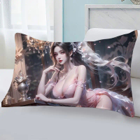 Gối Sexy Li Mu Wan, Chủ Đề Anime Thanh Gươm Diệt Quỷ, Đệm Trang Trí Ghế Sofa