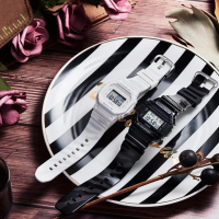 【CASIO 卡西歐】G-SHOCK BABY-G 專情斑馬對錶 情人節 情人節 禮物(SLV-19B-1)