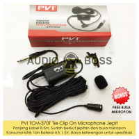 Sale Pvi Tcm-370T Tie Clip On Mic Mik Microphone Mikrofon Jepit Kabel